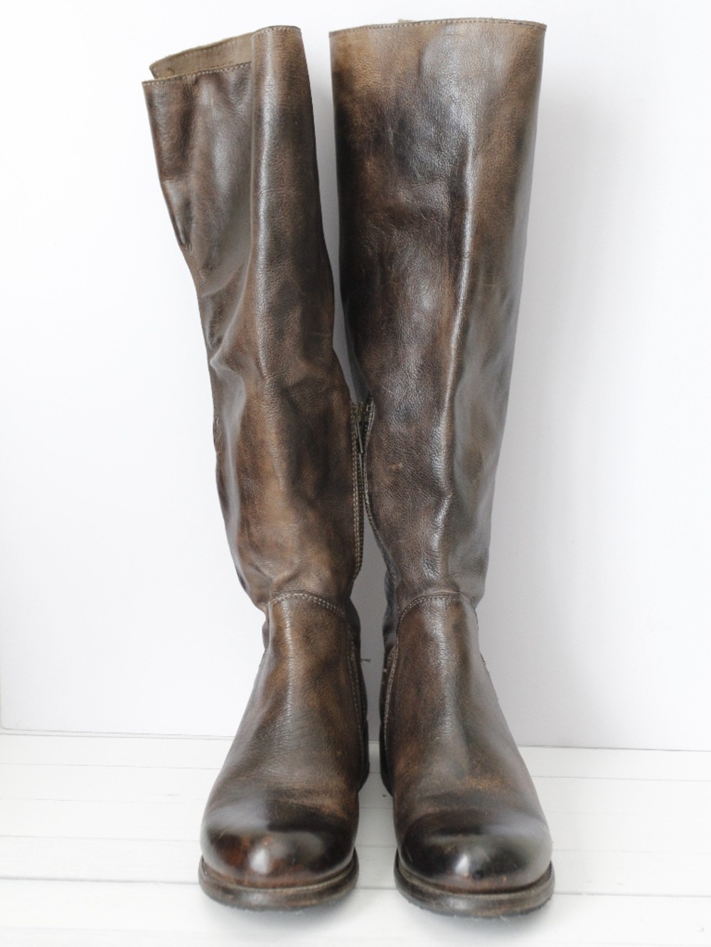 Bed Stu Manchester Tall Boot Women’s US 7.5 Inside Zip Decorative Lace